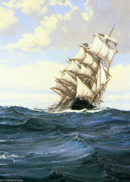 A Cloudy Day — Montague Dawson