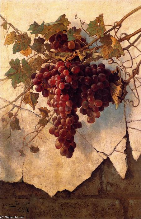 Grapes Against A Mission Wall — Edwin Deakin