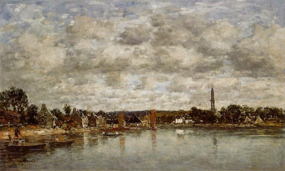 Hopital-camfrout, Le Bourg — Eugène Louis Boudin
