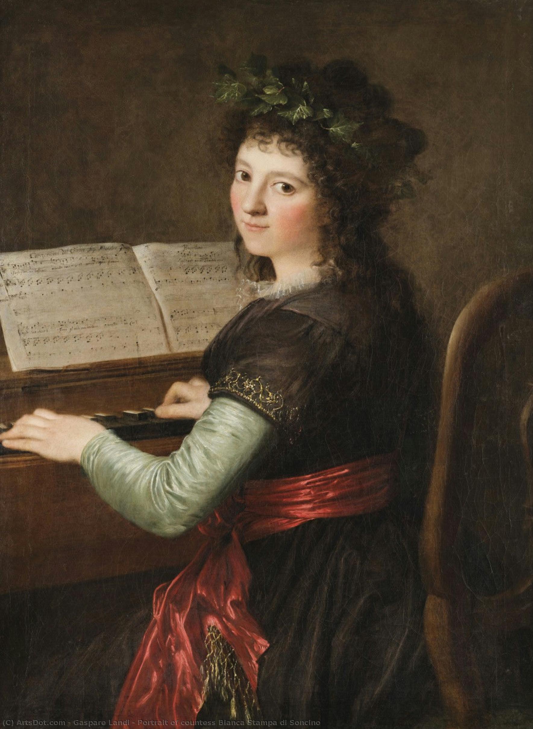 Portrait Of Countess Bianca Stampa Di Soncino — Gaspare Landi