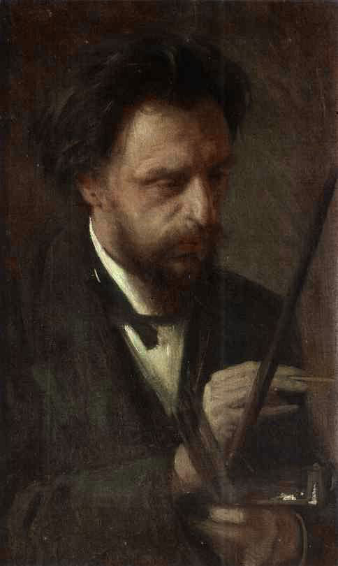 Portrait Of The Artist Grigory Myasoyedov — Ivan Nikolaevich Kramskoy