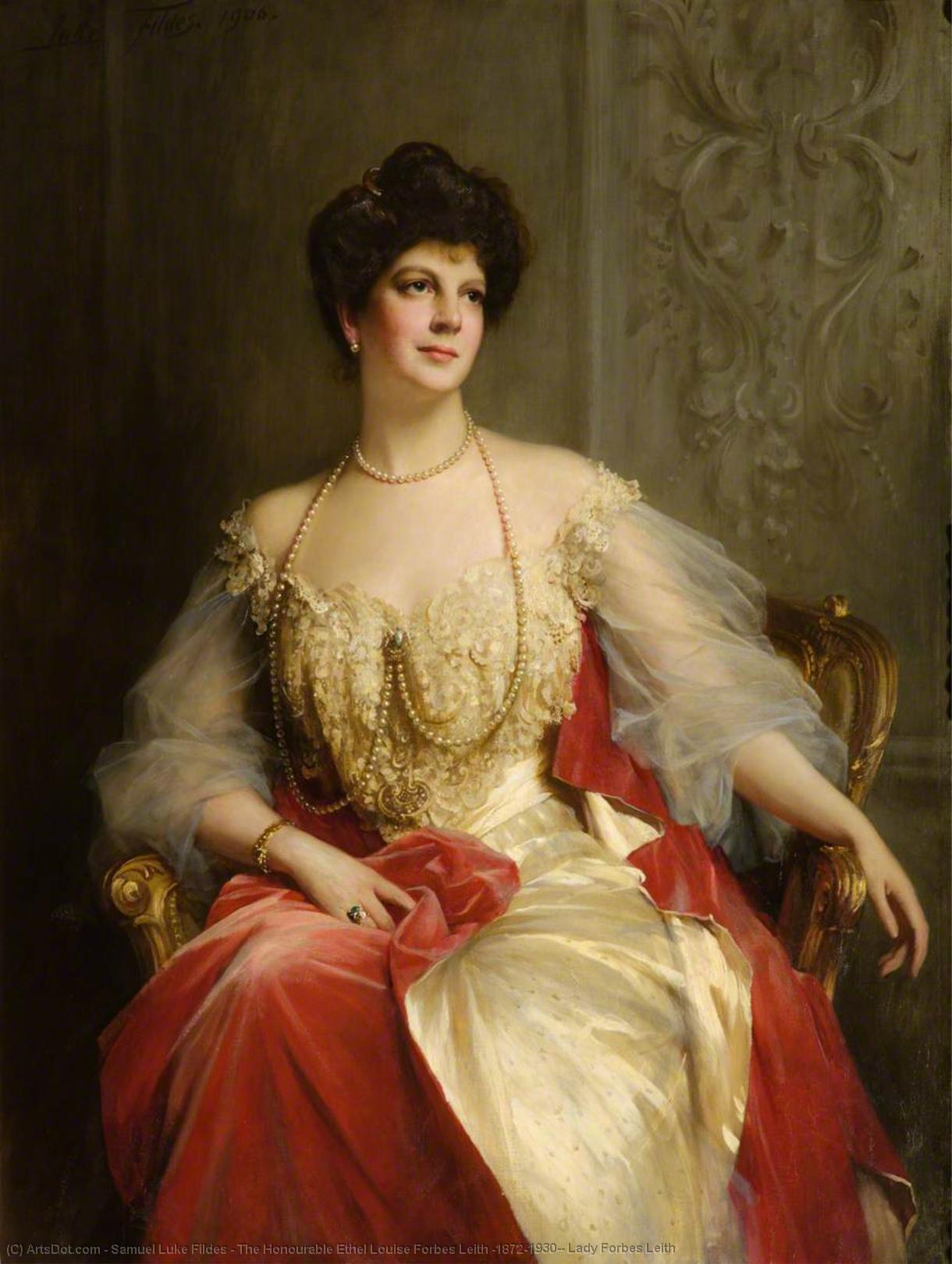 The Honourable Ethel Louise Forbes Leith (1872–1930), Lady Forbes Leith — Samuel Luke Fildes