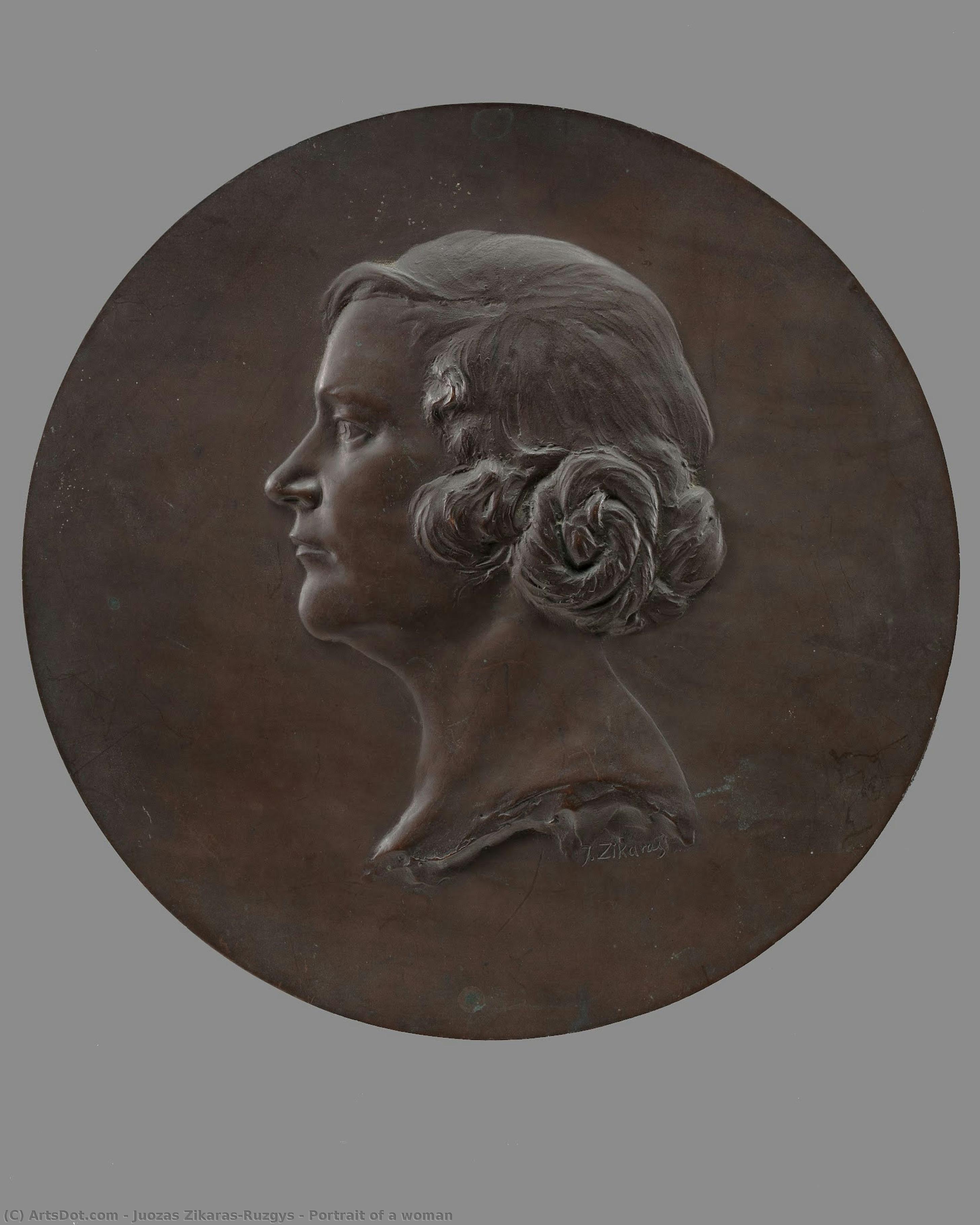 Portrait Of A Woman — Juozas Zikaras-ruzgys