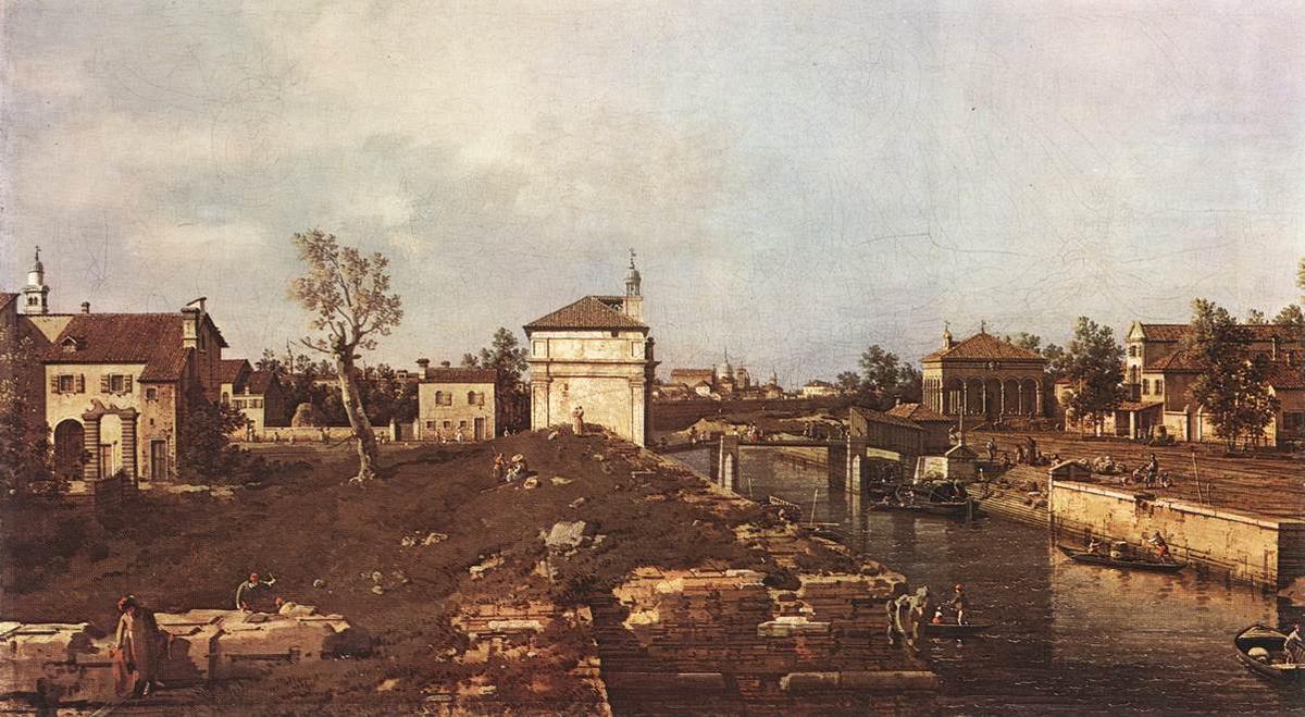 The Brenta Canal At Padua — Canaletto