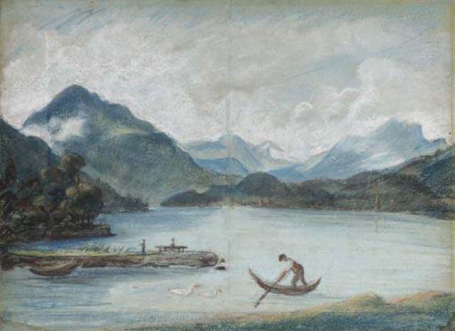 Landscape (also Known As A View Of Lake Geneva) — Louise Élisabeth Vigée Le Brun