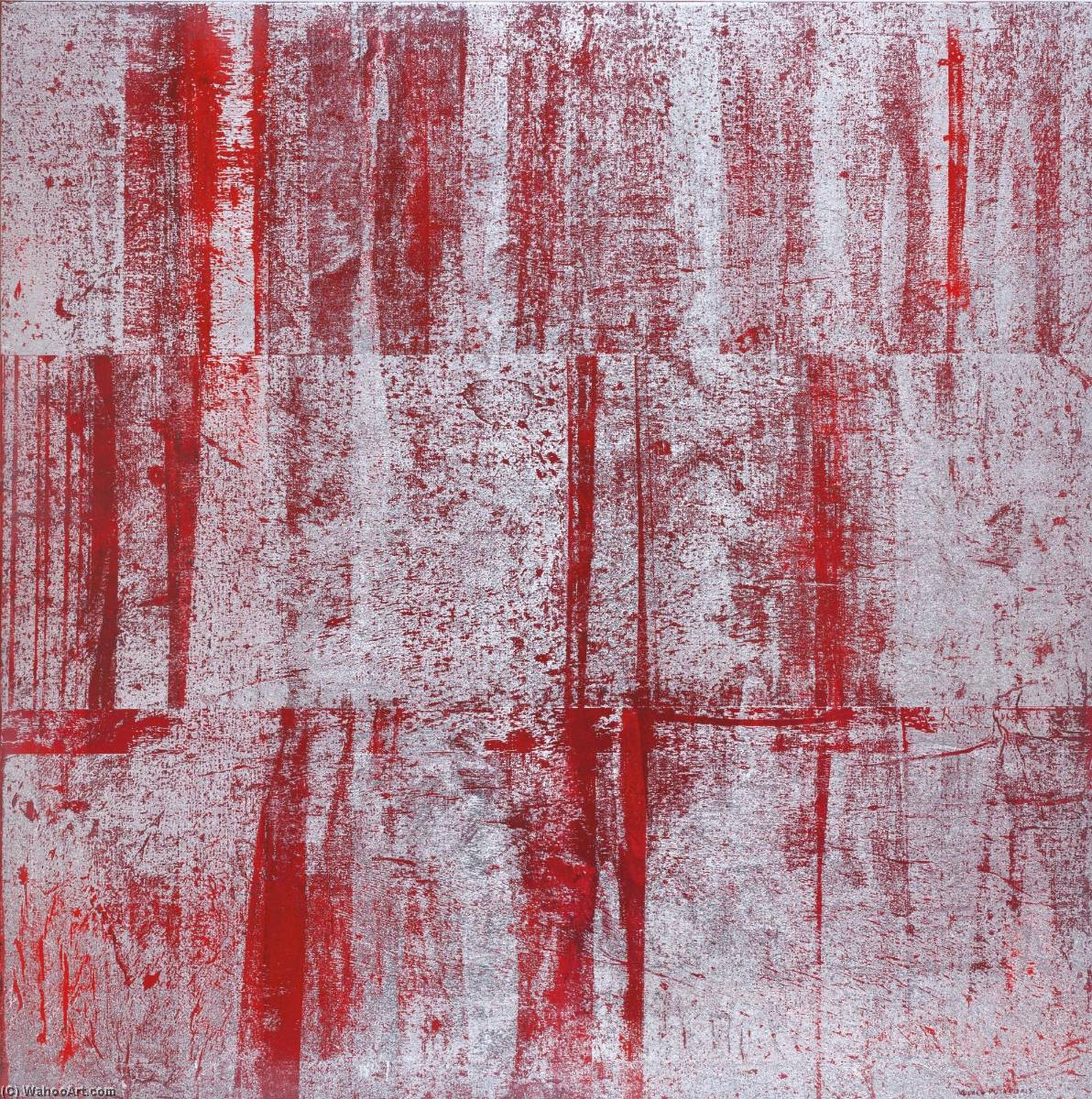 Red Abstract 2 (red Stacked Silver) — Gusti Agung Mangu Putra