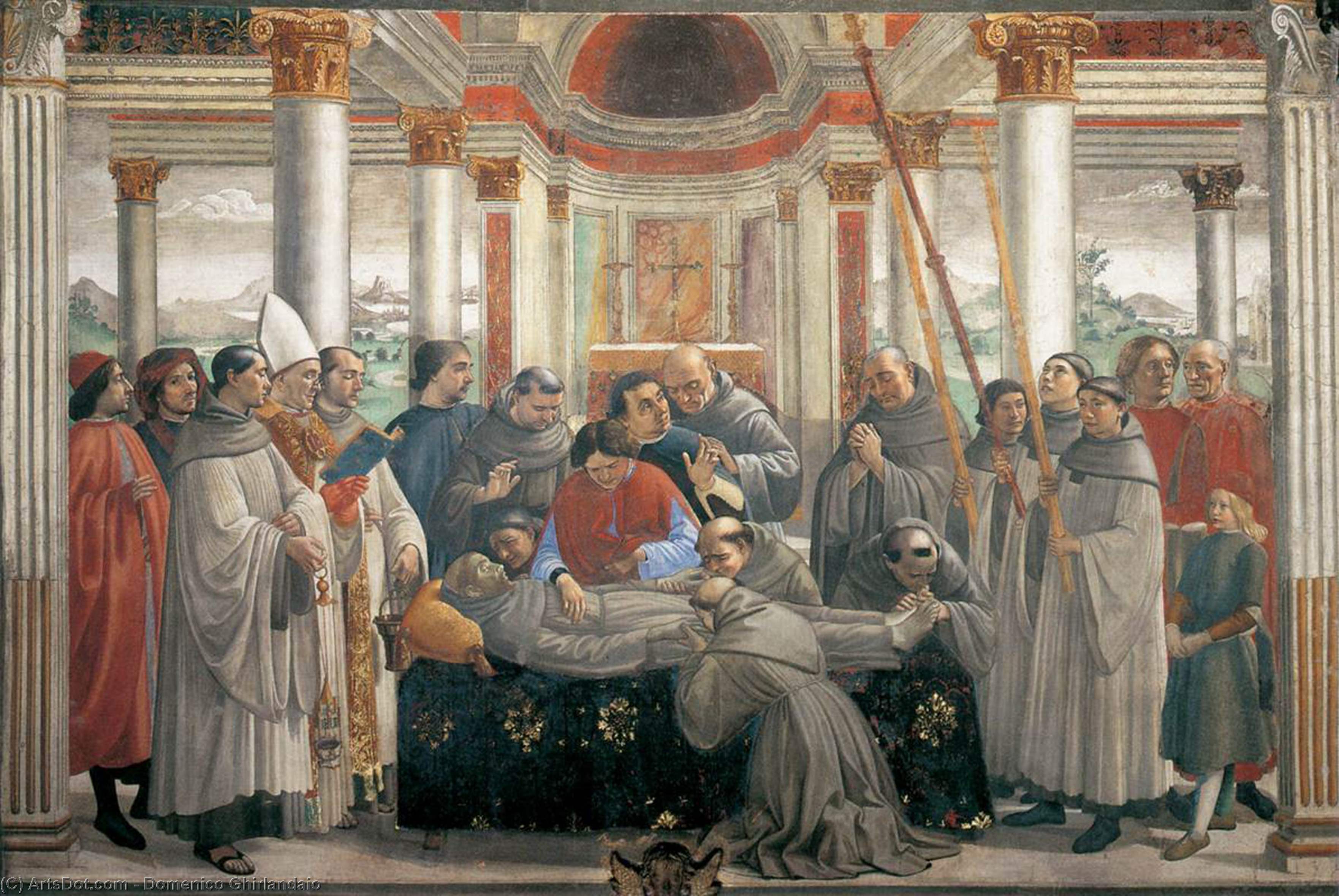 The Death Of St. Francis — Domenico Ghirlandaio