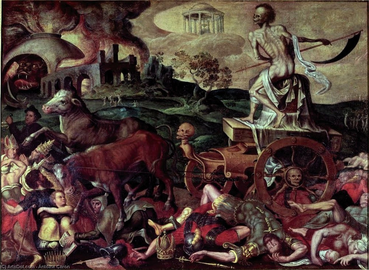 Triumph Of Death Antoine Caron — Antoine Caron