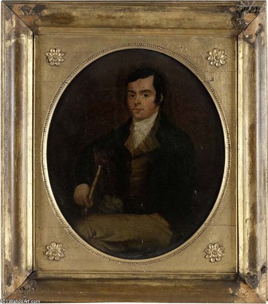 Portrait Of Robert Burns By One Of The Children Of Alexander Nasmyth — Alexander Nasmyth