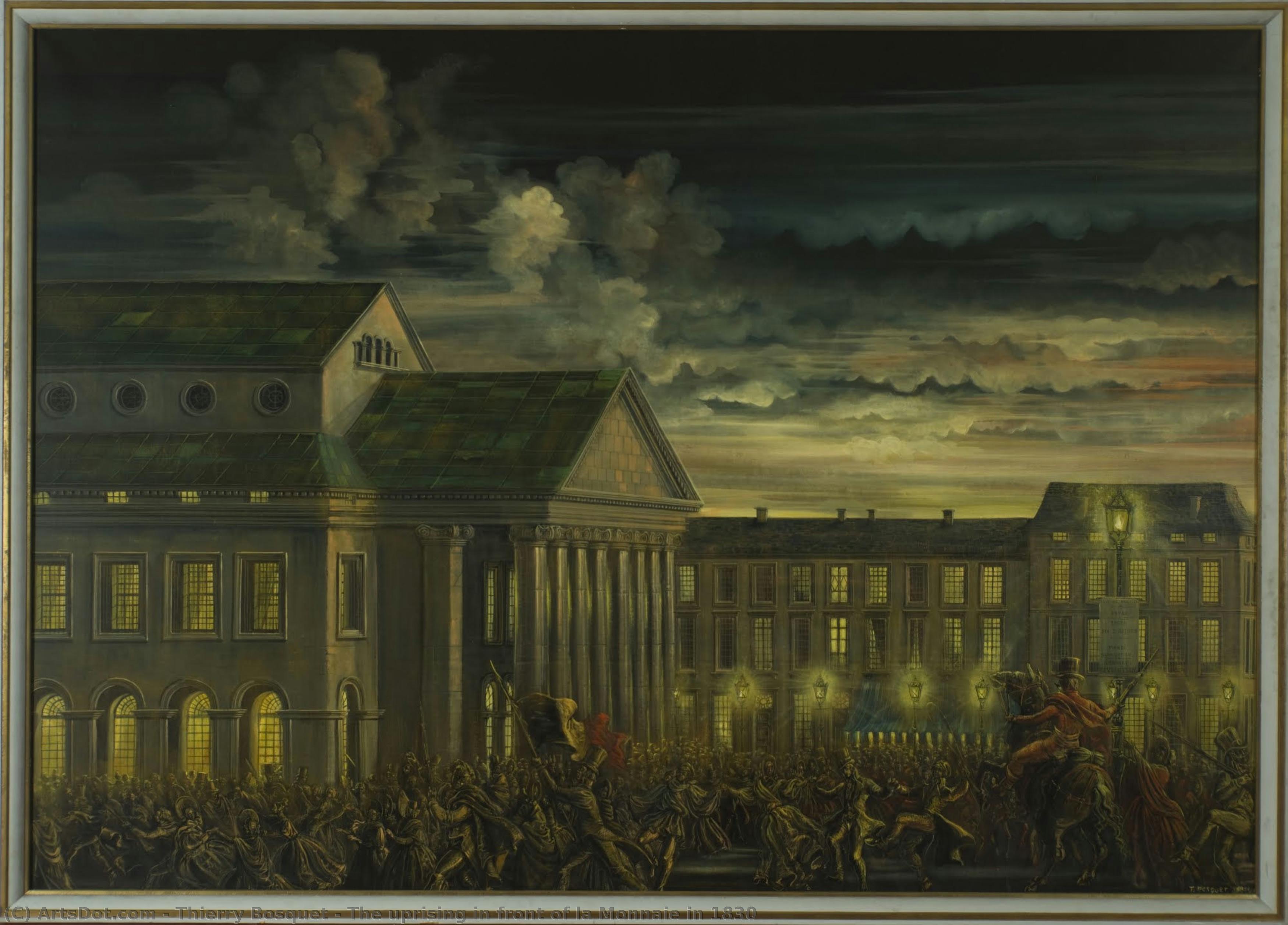 The Uprising In Front Of La Monnaie In 1830 — Thierry Bosquet