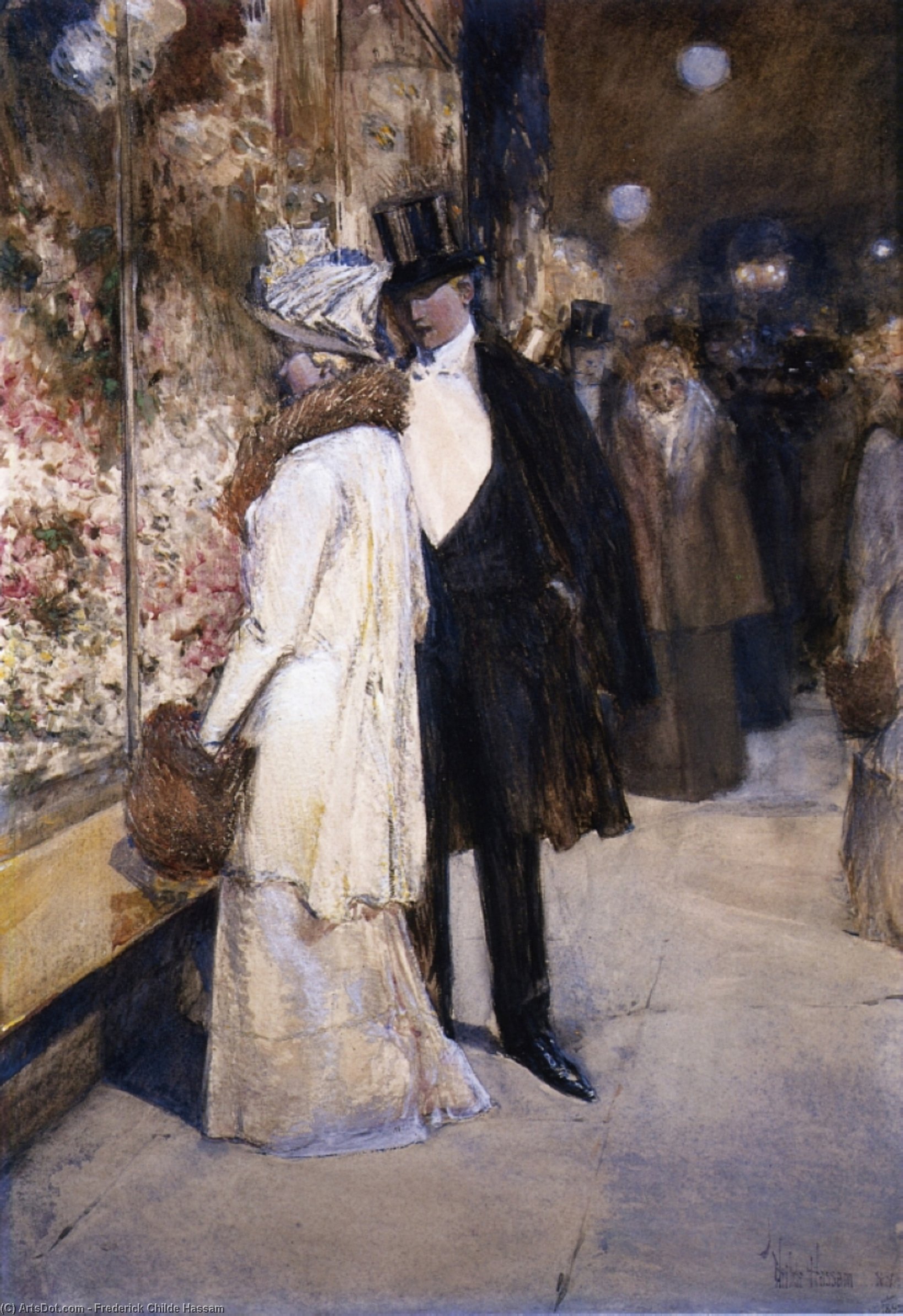 A New Year's Nocturne, New York — Frederick Childe Hassam