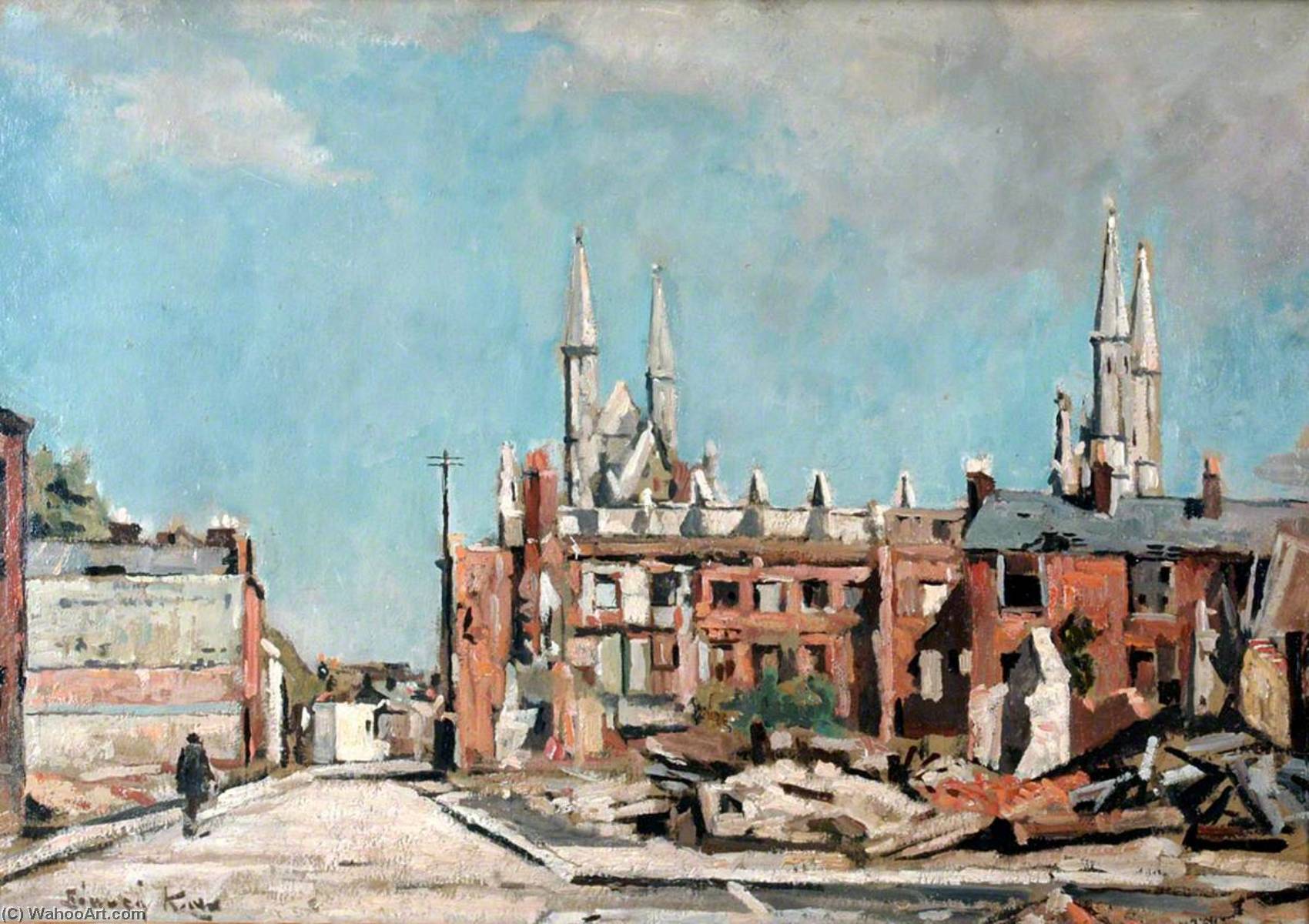 St Paul's Road And St Paul's Church, Portsmouth — Edward Robert King