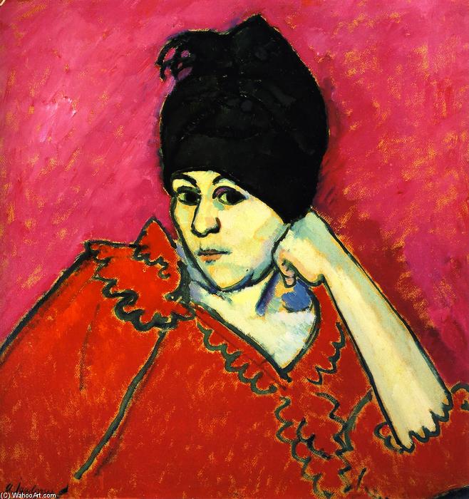 Dark Blue Turban (also Known As Helene With Dark Blue Turban) — Алексеј Фон Јављенски