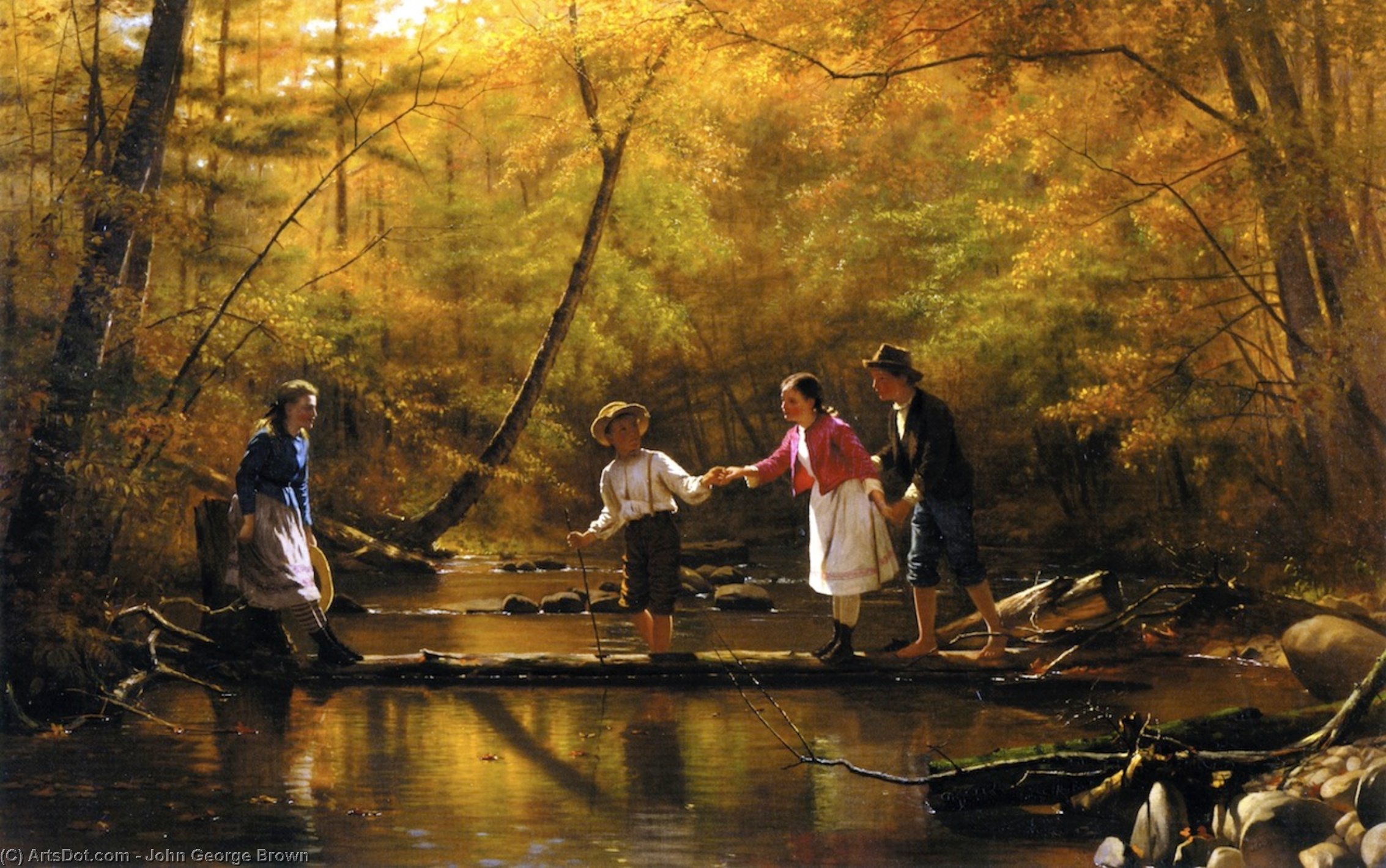 The Country Gallants — John George Brown