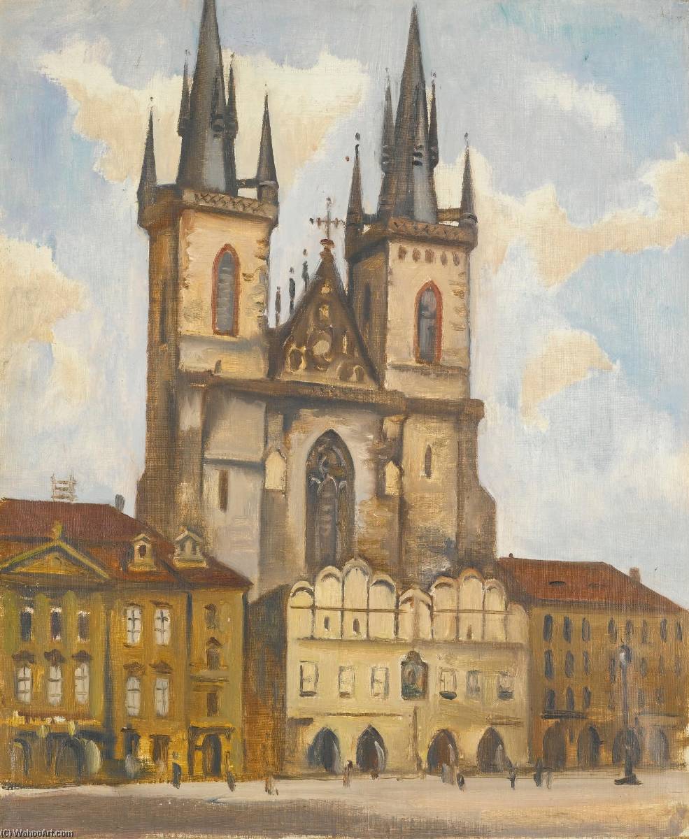 View Of Our Lady Of Tyn, Prague (pohled Na T Yacute Nsk Yacute Chrám) — Jan Matulka