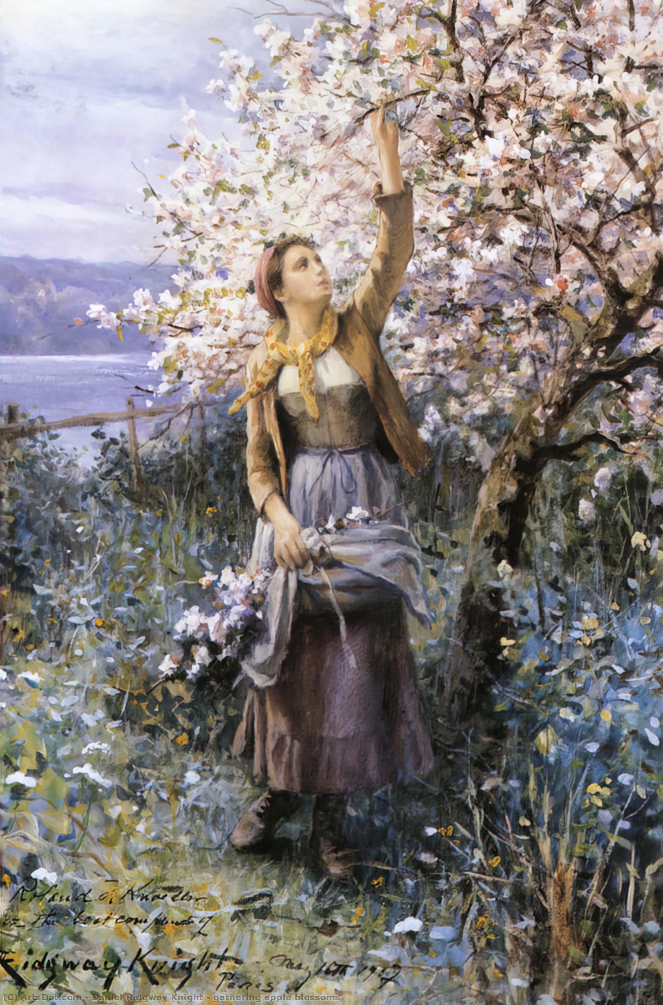 Gathering Apple Blossoms — Дэниэл Риджвей Кнайт