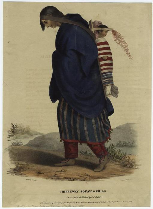 Chippeway [chippewa] Squaw ^ Child — Чарльз Бирд Кинг