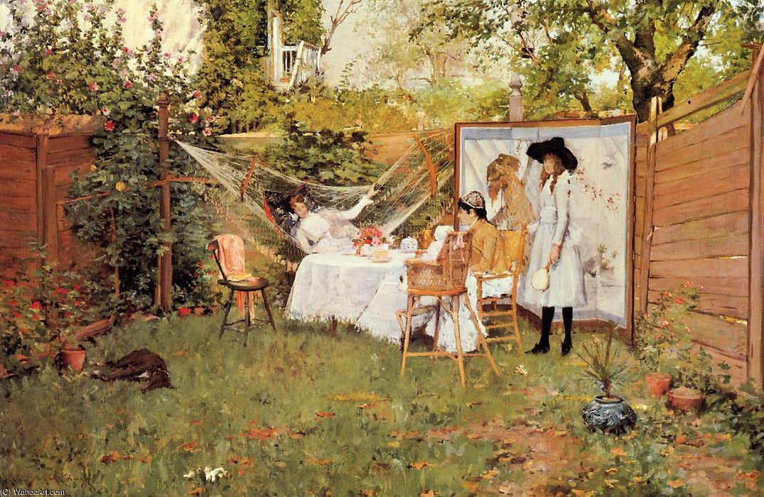 The Open Air Breakfast Aka The Backyard Breakfast Out Of Doors — Чейз, Уильям
