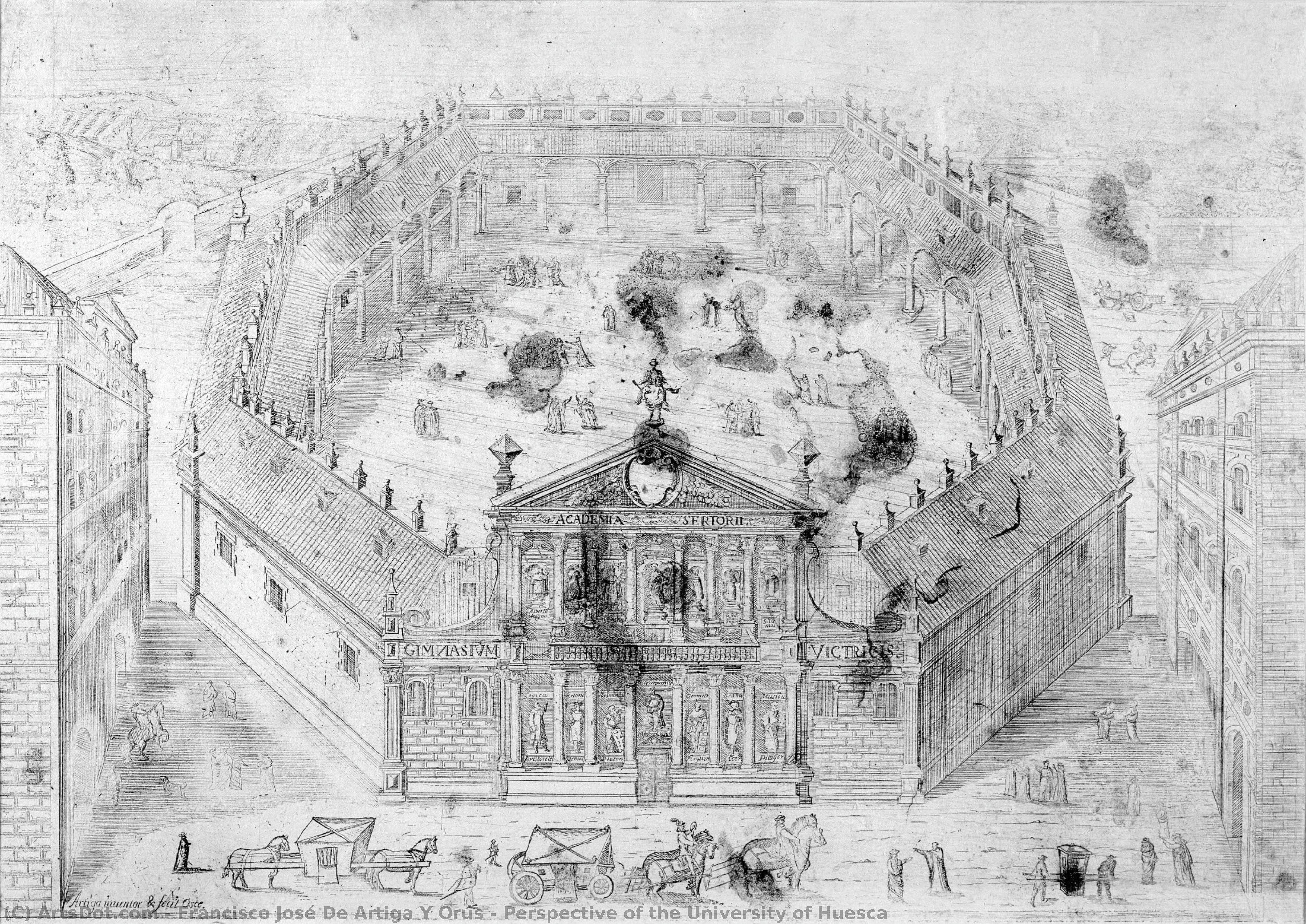 Perspective Of The University Of Huesca — Francisco José De Artiga Y Orús