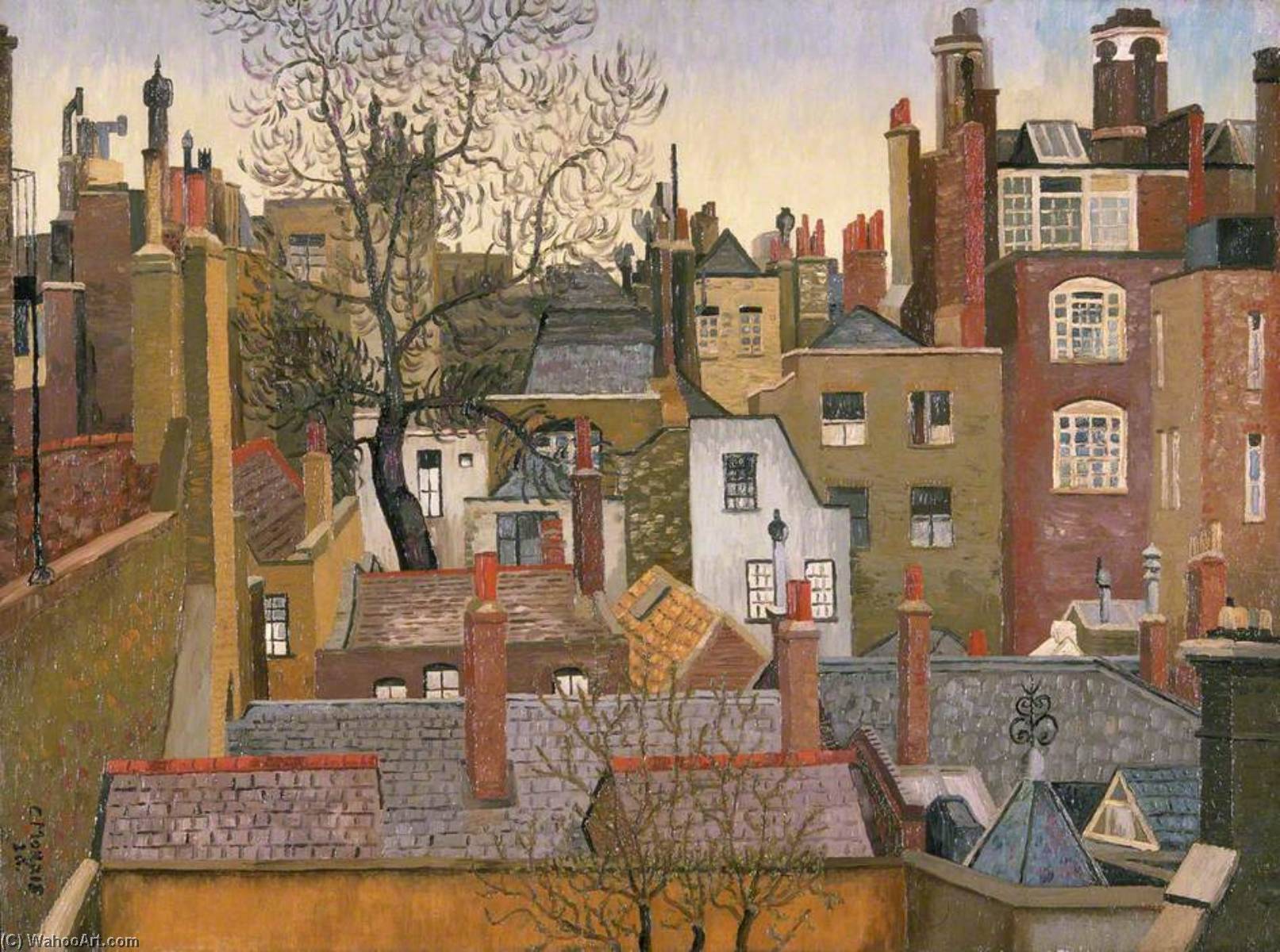 From A Window At 45 Brook Street, London, W1 — Cedric Lockwood Morris