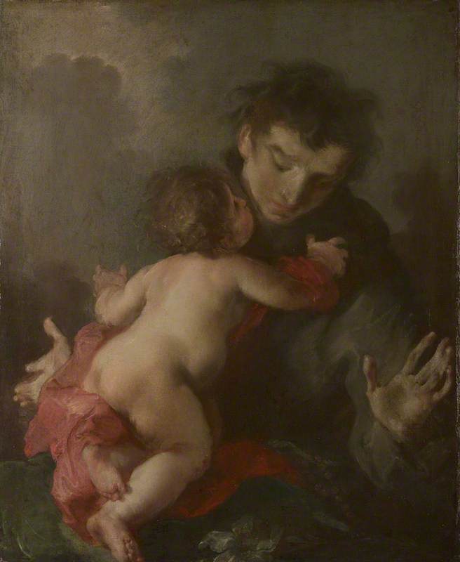 Saint Anthony Of Padua With The Infant Christ — Giuseppe Bazzani