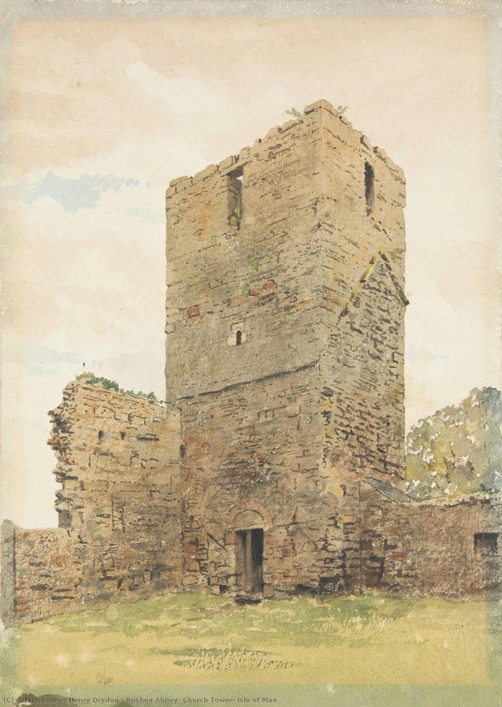 Rushen Abbey, Church Tower, Isle Of Man — Henry Dryden