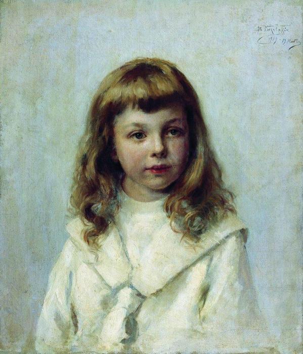 Portrait Of The Girl — Konstantin Yegorovich Makovsky