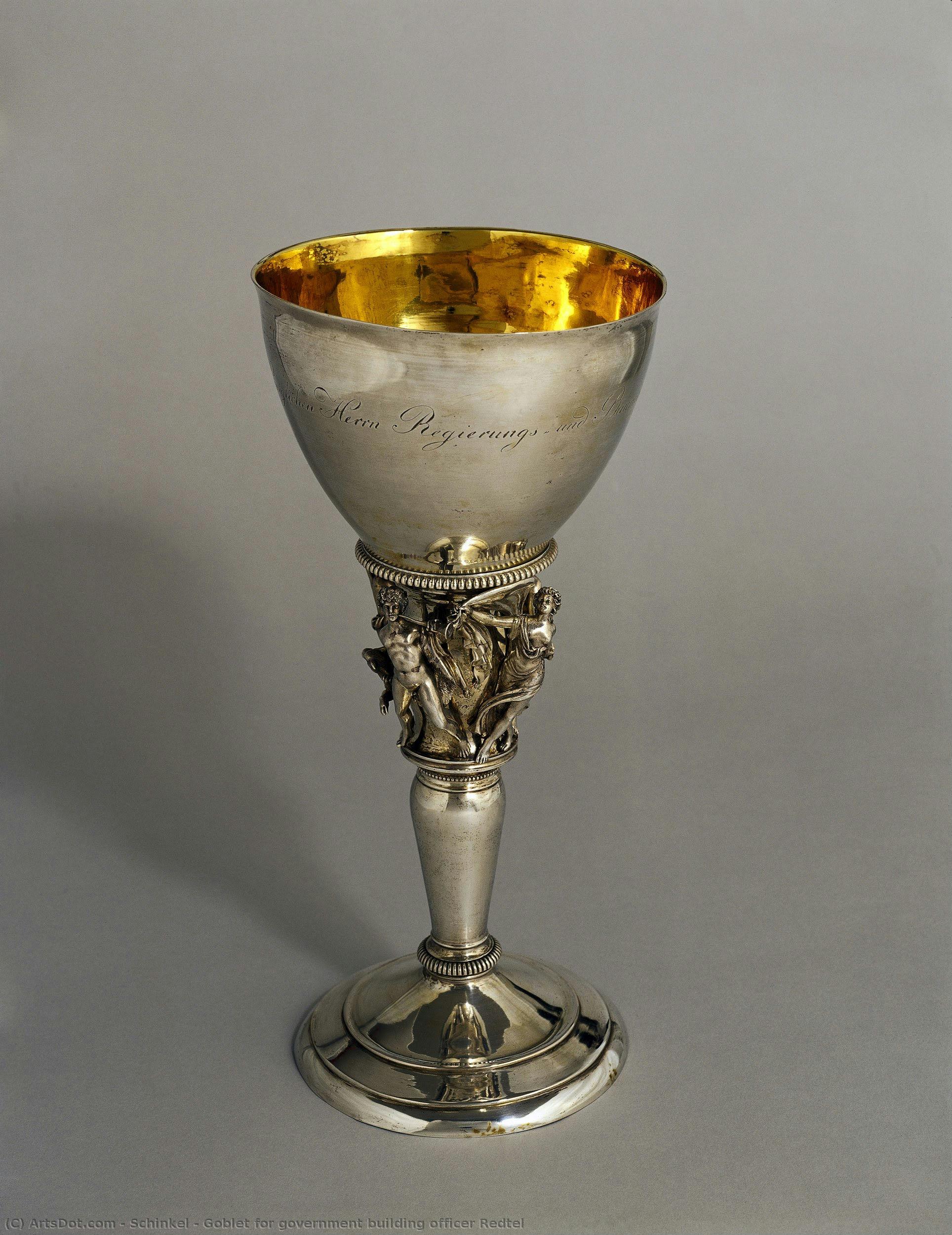 Goblet For Government Building Officer Redtel — Karl Friedrich Schinkel