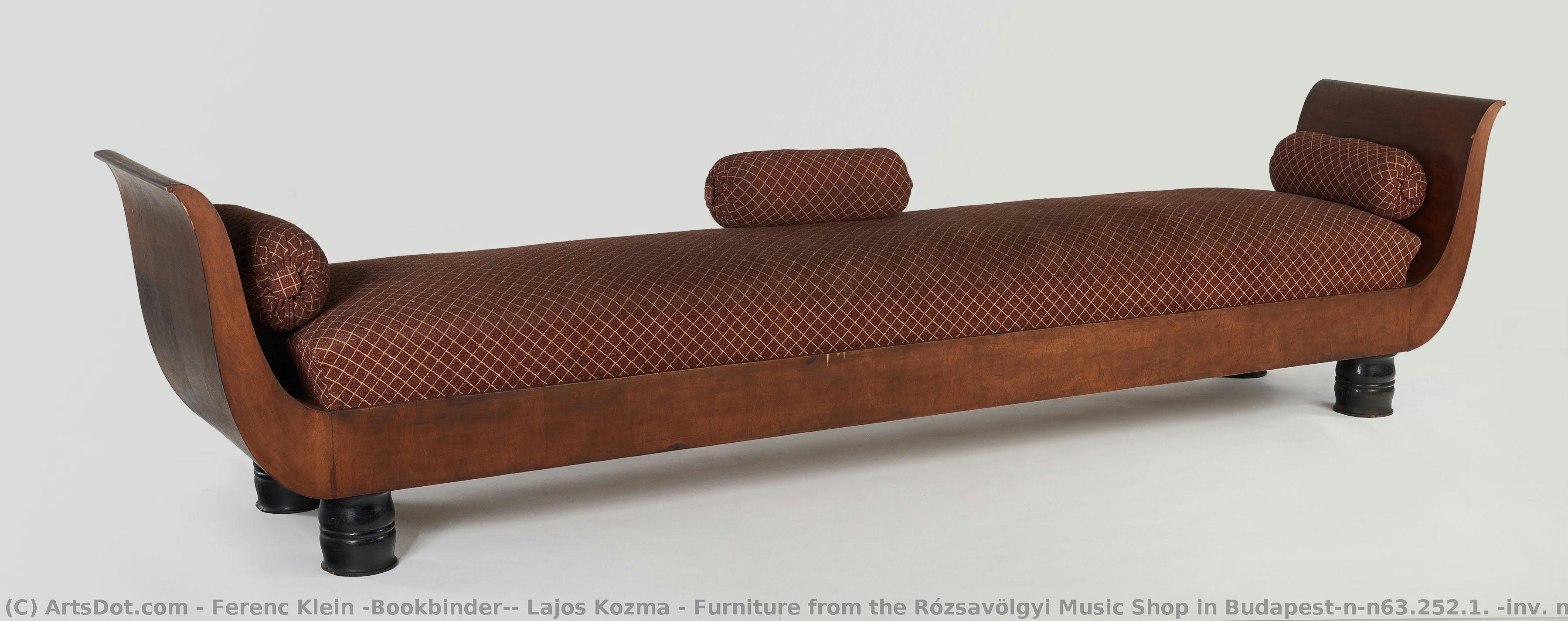 Furniture From The Rózsavölgyi Music Shop In Budapest\n\n63.252.1. (inv. No.) — Ferenc Klein (bookbinder), Lajos Kozma