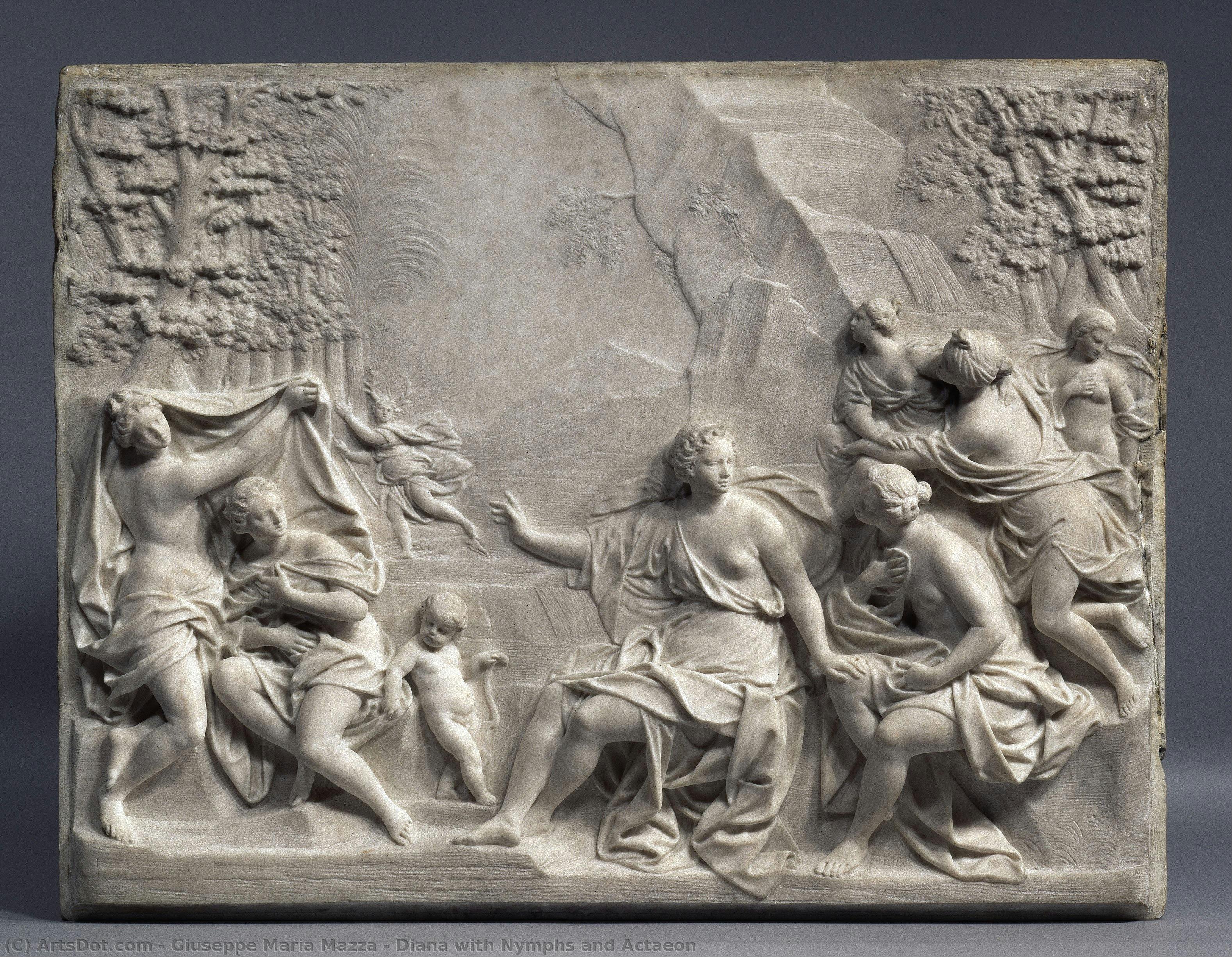 Diana With Nymphs And Actaeon — Giuseppe Maria Mazza