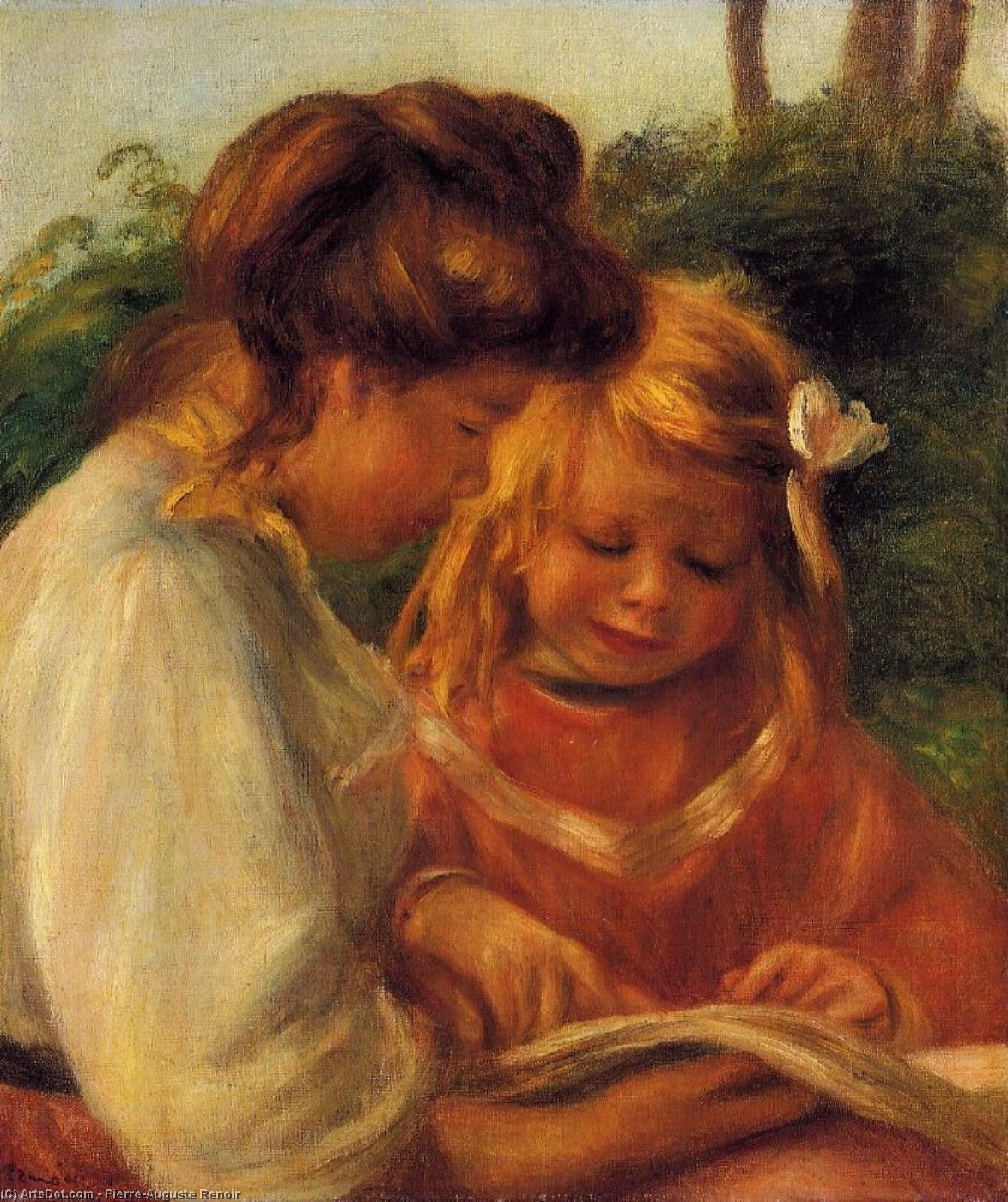 The Alphabet (jean And Gabrielle) — Pierre-auguste Renoir
