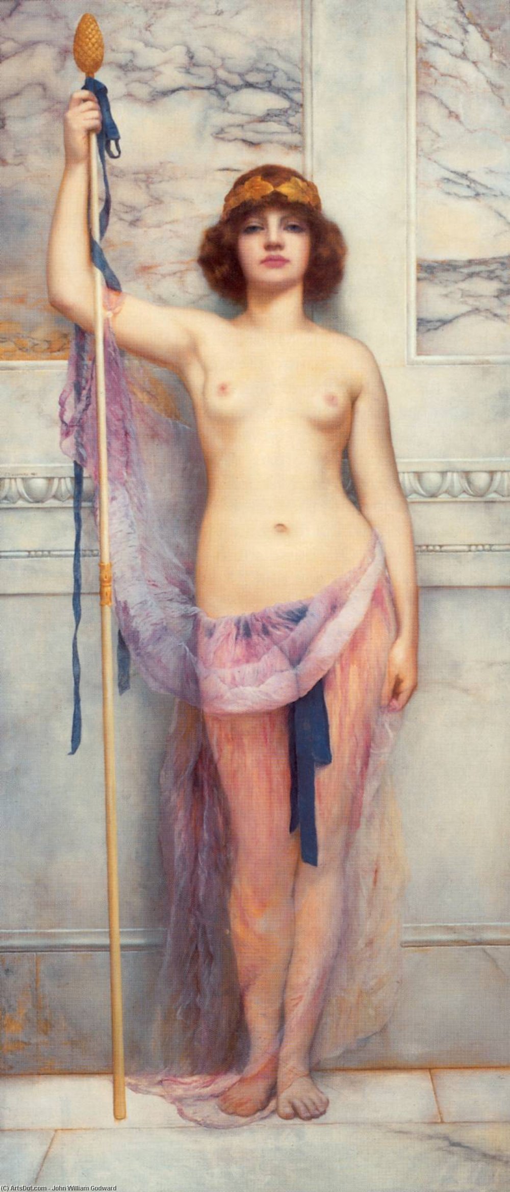 A Priestess — R.b.a John William Godward
