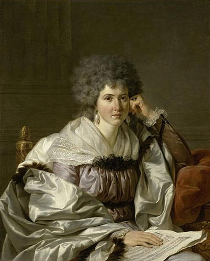 Portrait De Madame Nicaise Perrin Nee Catherine Deleuze, Arriere Grand Mere Paternelle De Madame G. Crauk — Jean Charles Nicaise Perrin