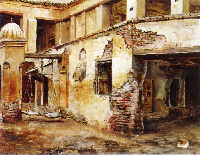 Courtyard In Morocco — Edwin Lord Weeks