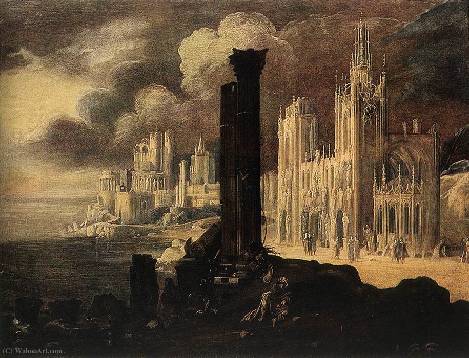 Landscape With Buildings — Monsu Desiderio