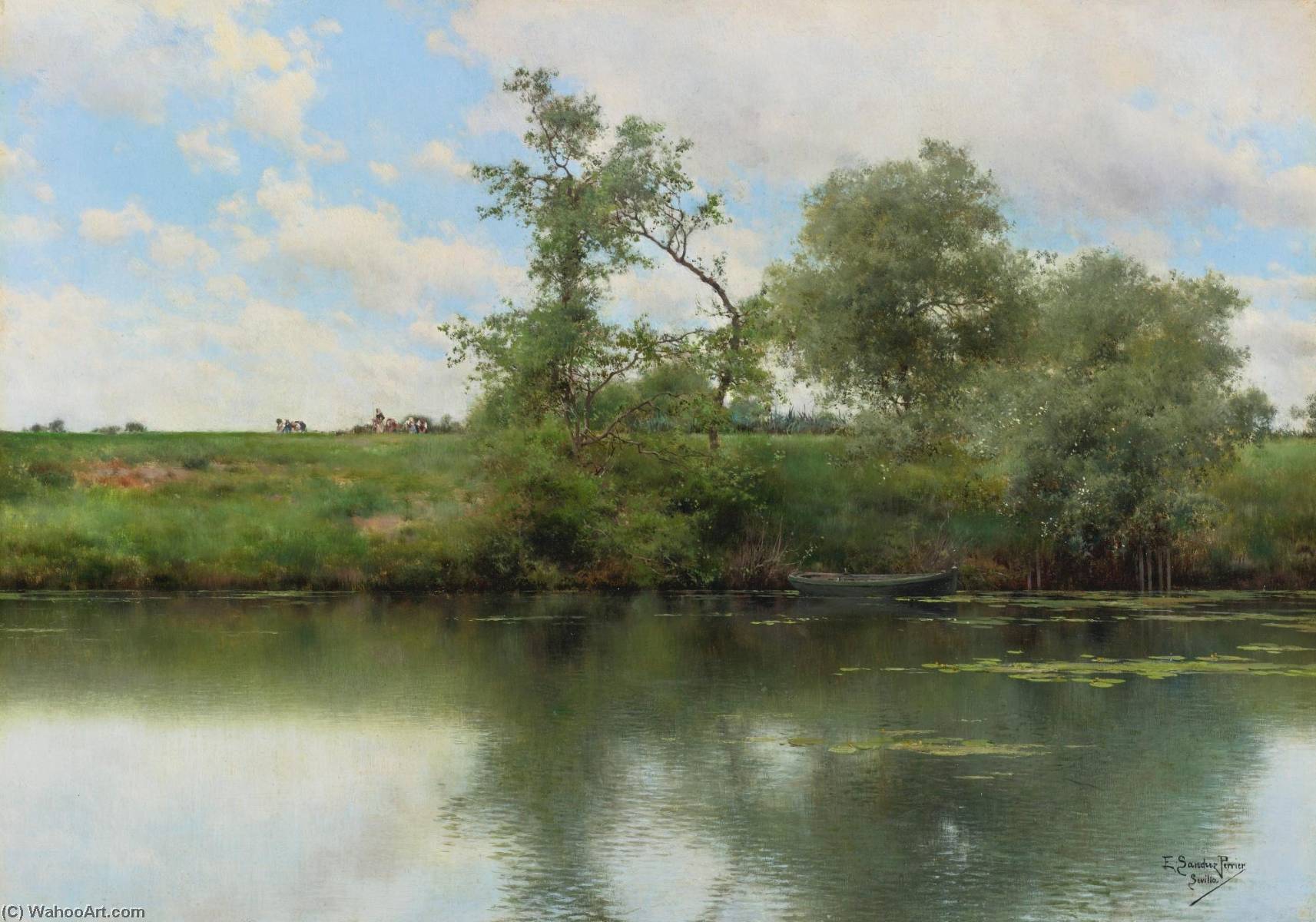 An Afternooon On The River, Seville — Emilio Sanchez-perrier