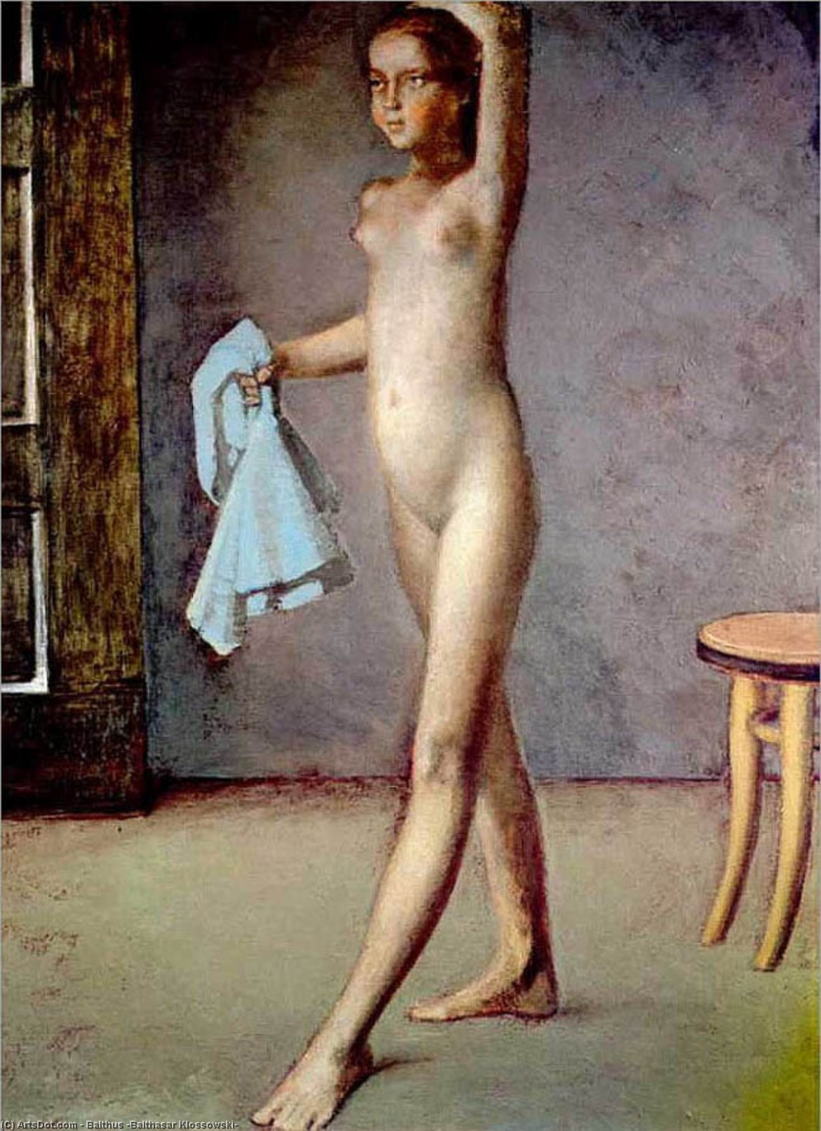 Nude With A Silk Scarf — Balthus