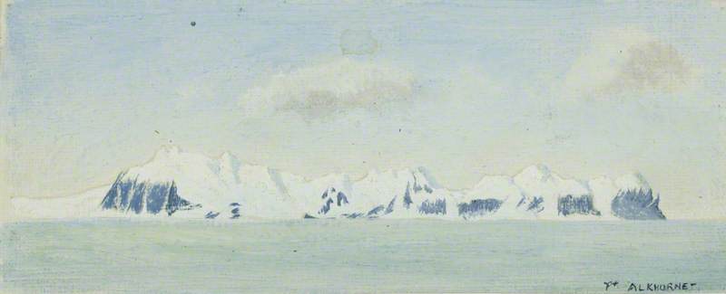 Spitsbergen Entrance To Is Fiord On The Right, North Of Ice Fiord — Roger Pocock