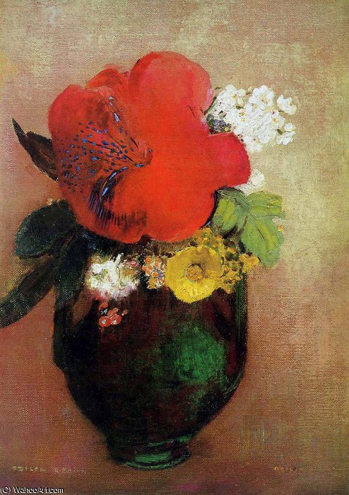 Flower Still Life Sun — Одилон Редон