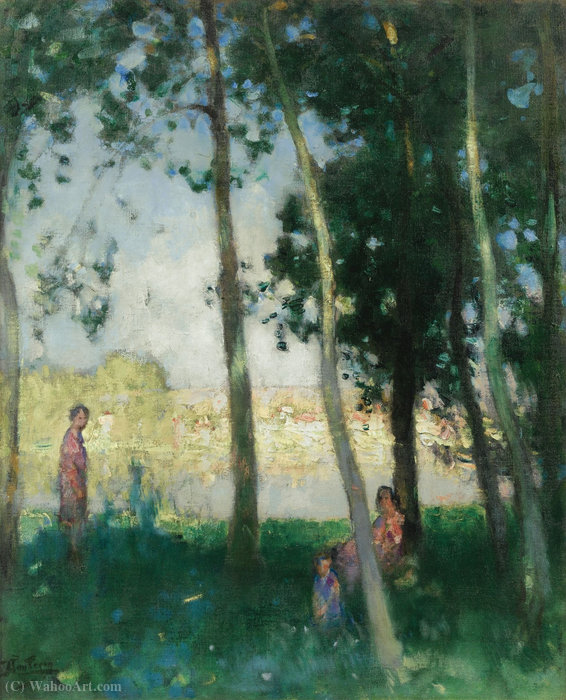 Women Near The Water — Pierre-eugène Montézin