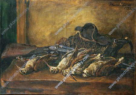 Still Life. Woodcock And Gun. — Pyotr Konchalovsky