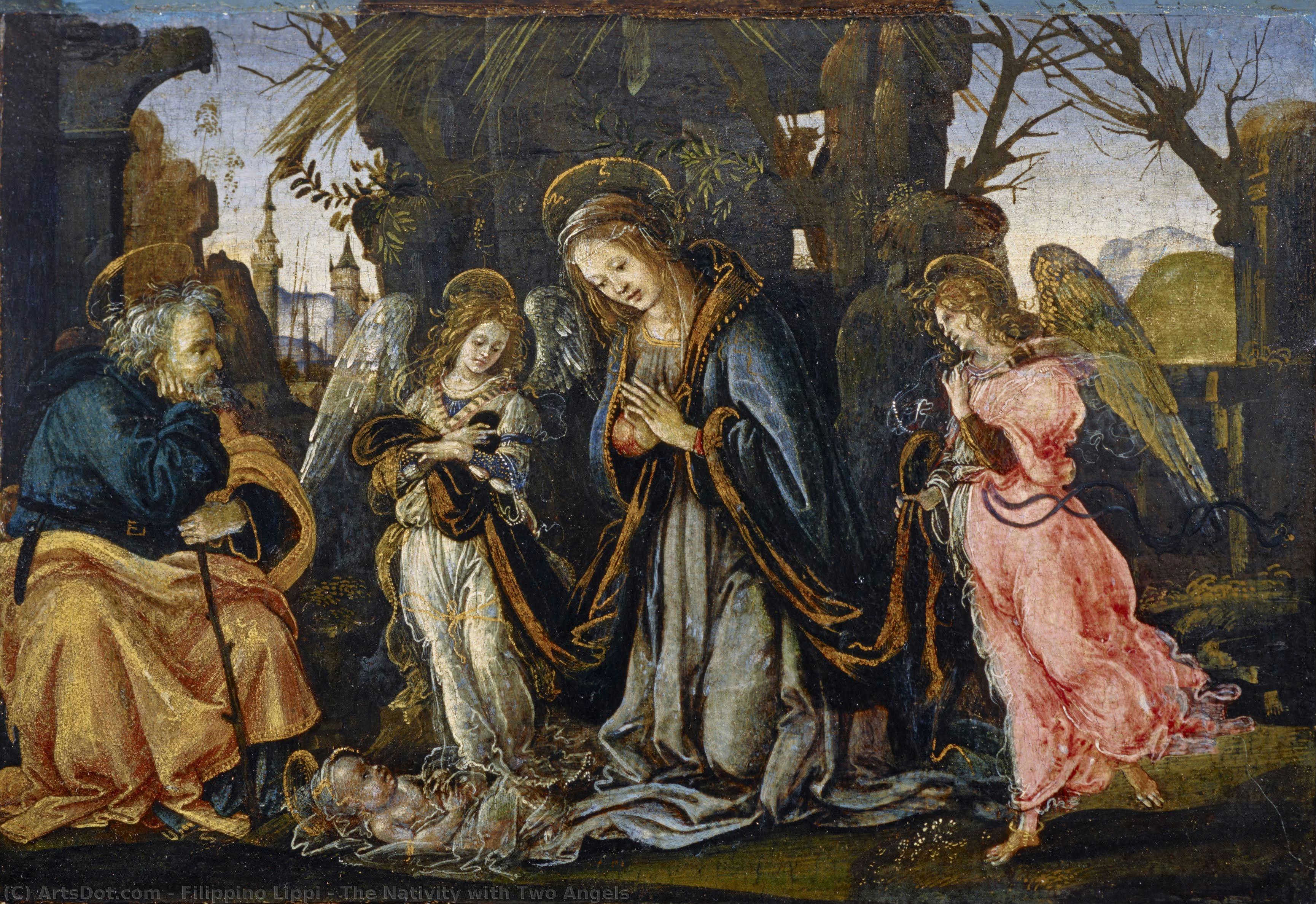 The Nativity With Two Angels — Филипино Липи