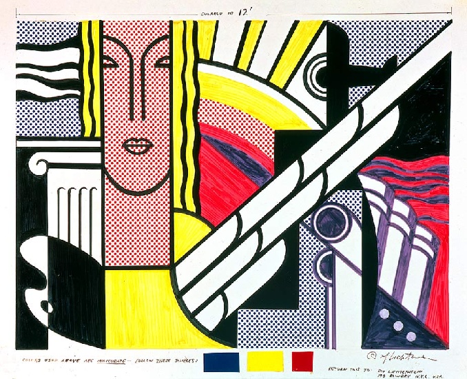 Modern Tapestry Cartoon — Roy Lichtenstein