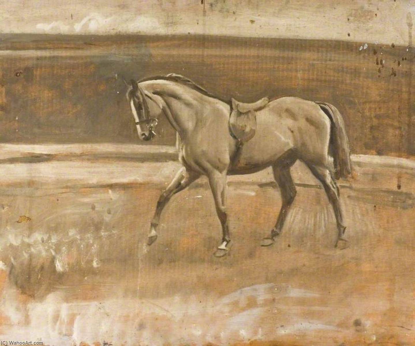 Grisaille Study Of A Hunter — アルフレッド・ミュニングス