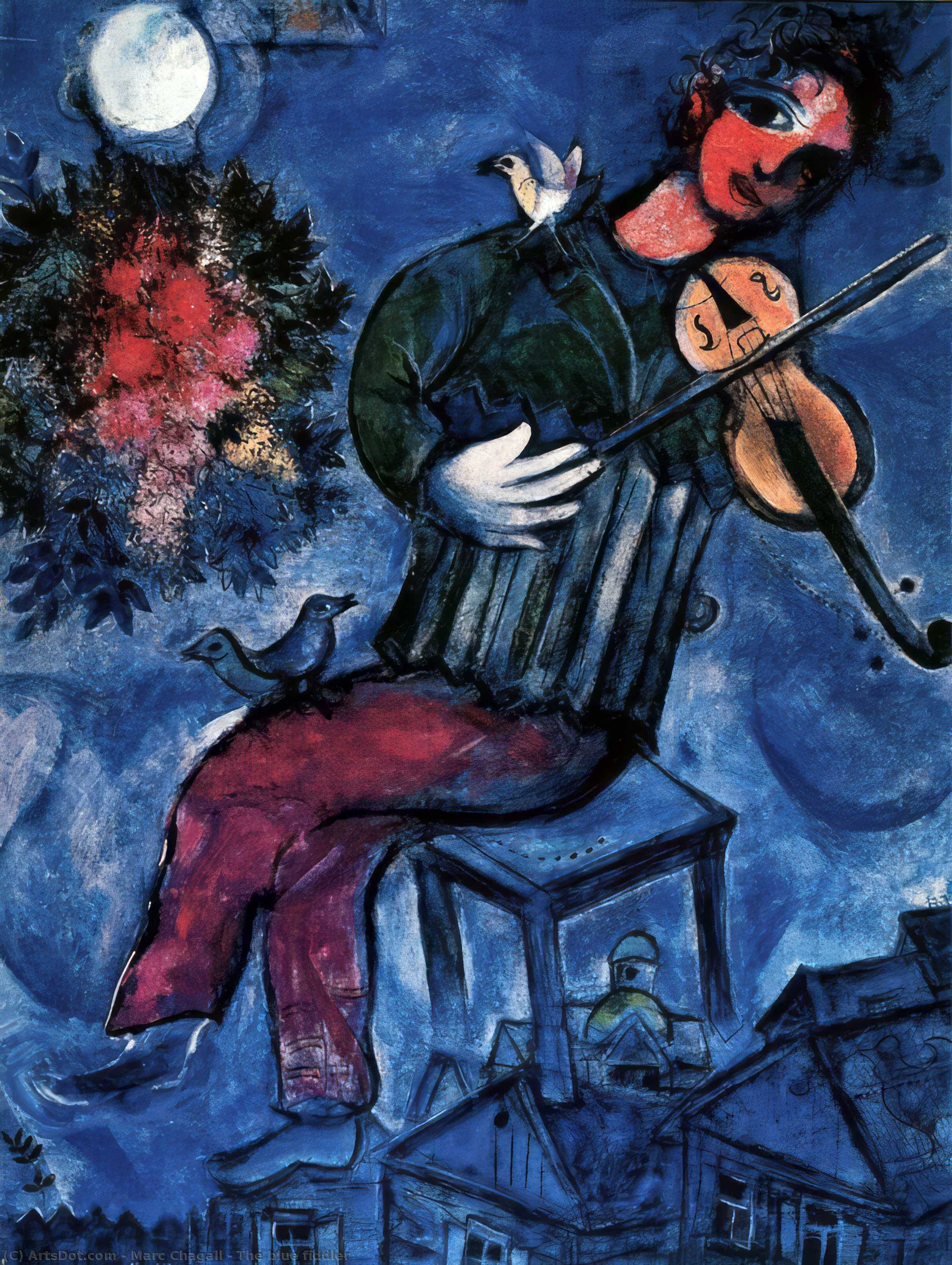 The Blue Fiddler — Марк Шагал
