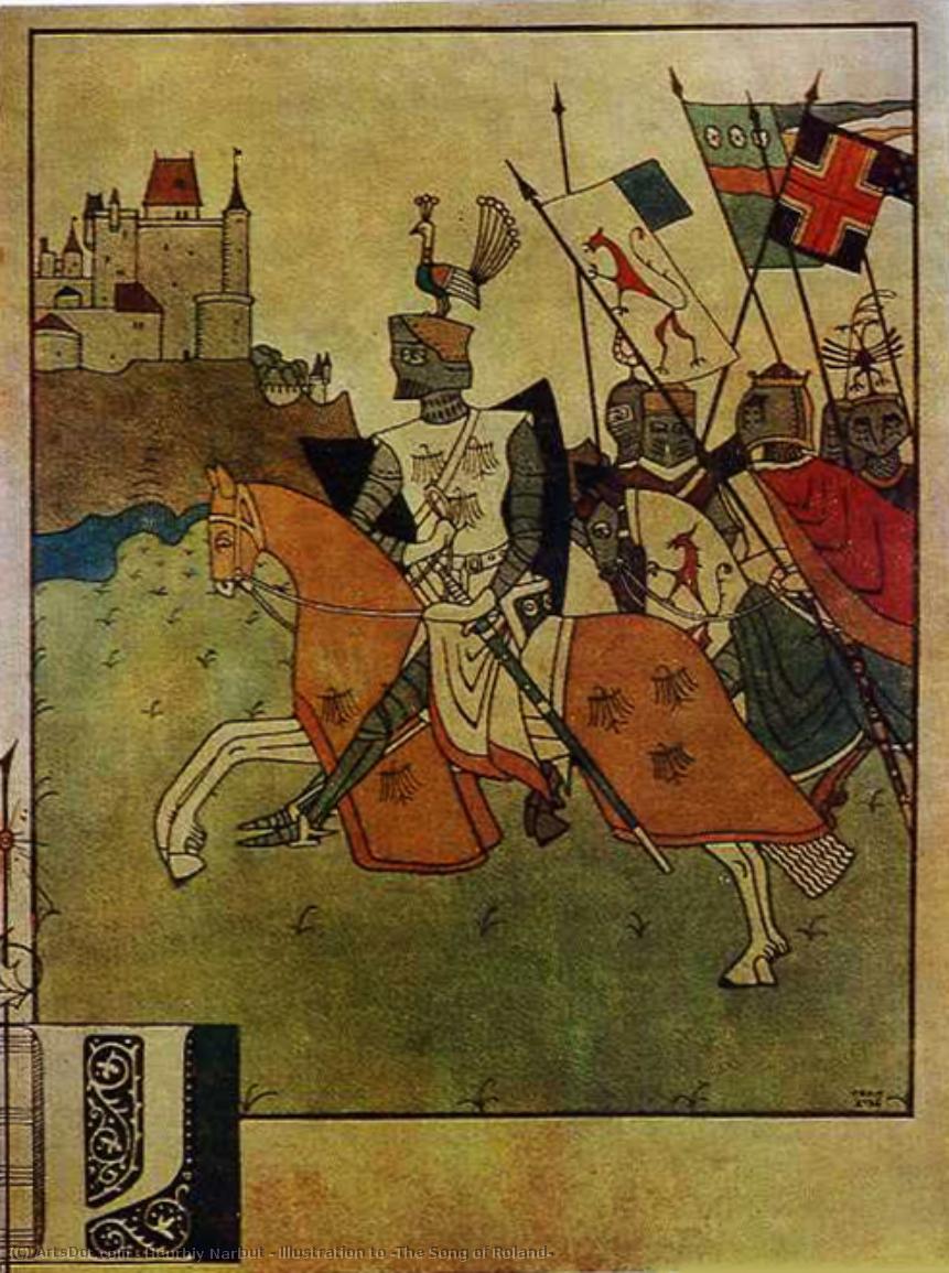 Illustration To 'the Song Of Roland' — Heorhiy Narbut