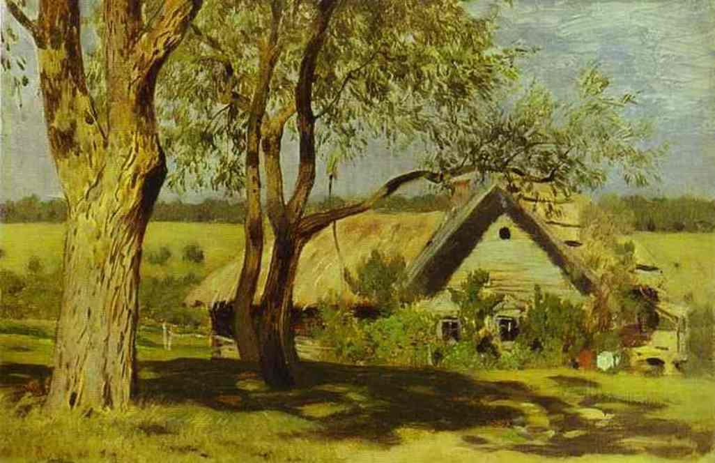 House With Broom-trees. Study — Isaak Ilyich Levitan