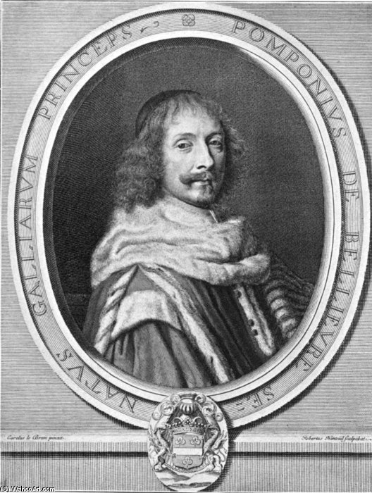 Pomponius De Bellievre Senatus Galliarum Princeps — Robert Nanteuil