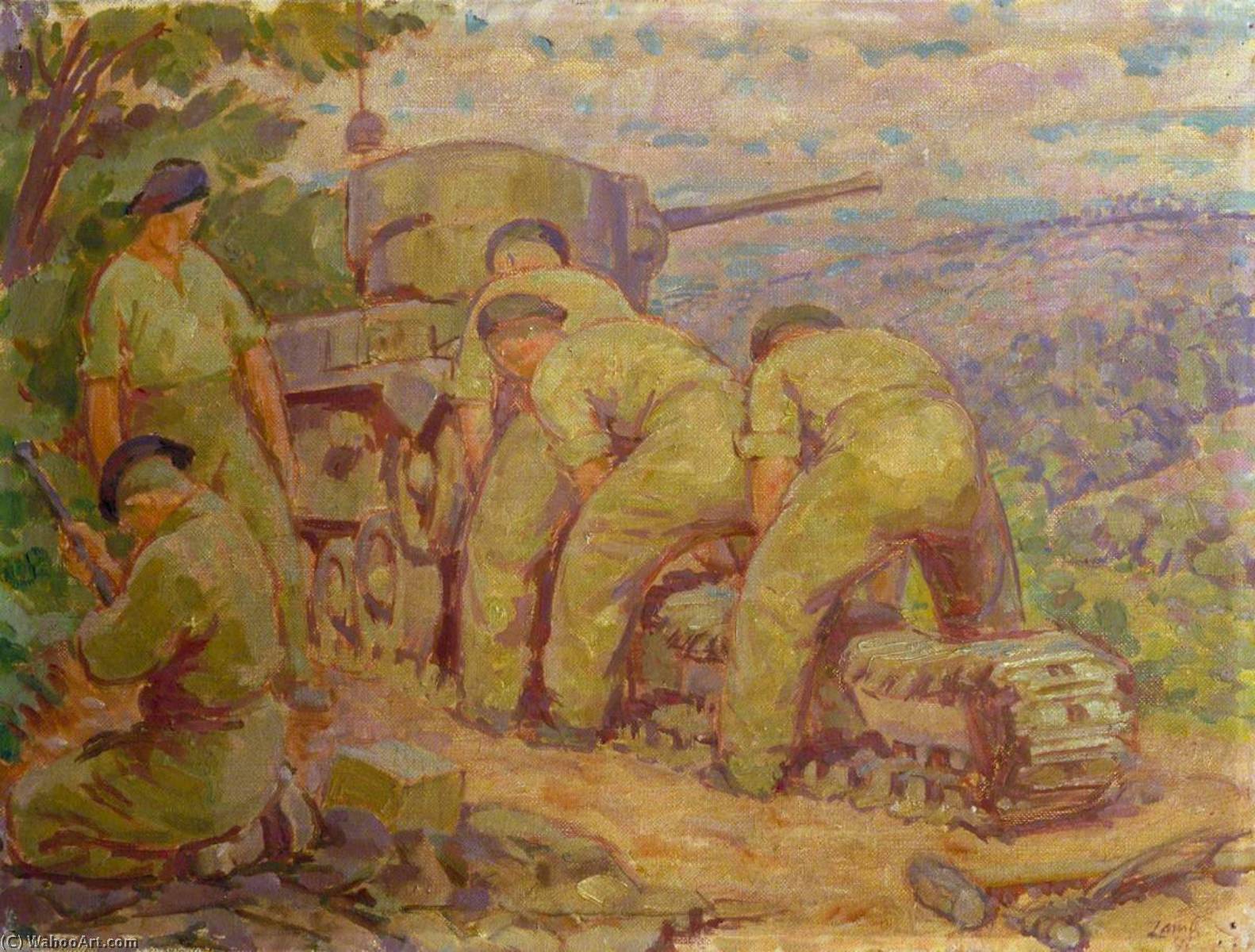 Track Repairs By Canadian Troops — ヘンリー・ラム