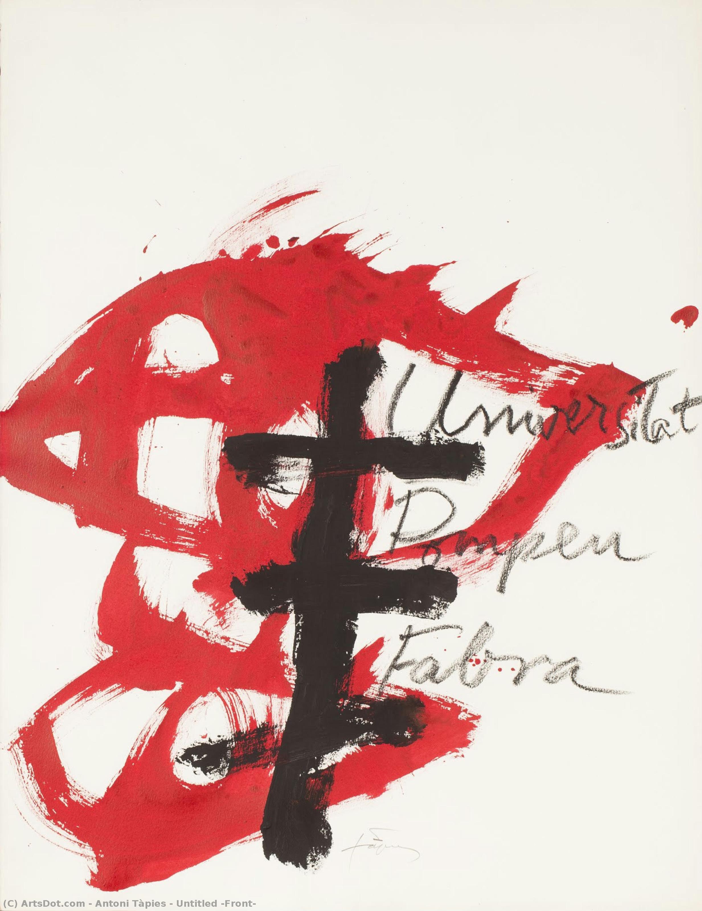 Untitled (front) — Antoni Tàpies